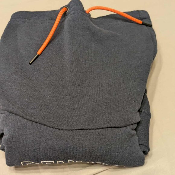 Nike Denver Broncos Sweat Shirt Mens Medium Blue w/ Orange Accents Cowl Neck - Picture 10 of 12